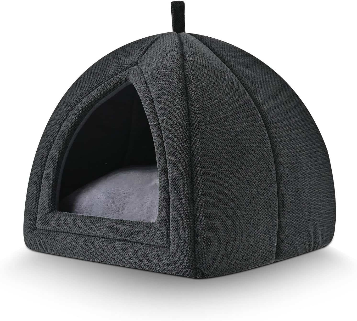 amazon-basics-cat-cave-bed-2-in-1-foldable-house-for-indoor-cats-with-washable-cushion-and-non-slip-base-17-5-x-17-5-inches-large-lightgray