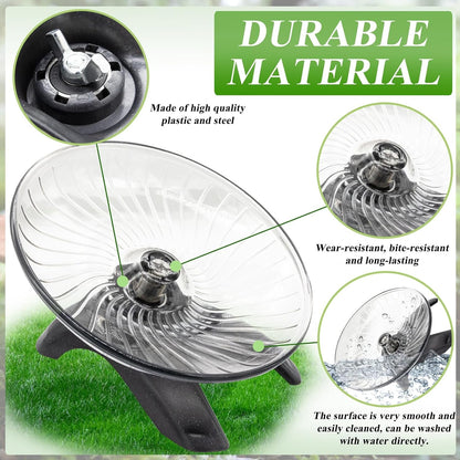 Hermit Crab Exercise Wheel - Silent Running Wheel for Crab Tank Accessories - Small Animal Wheel for Hamster Gerbils Hedgehogs3
