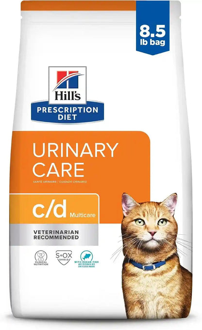 HILL'S PRESCRIPTION DIET C/D Multicare Urinary Care Dry Cat Food | #1 Veterinarian Recommended, Chicken Recipe, 4 Lb. Bag18