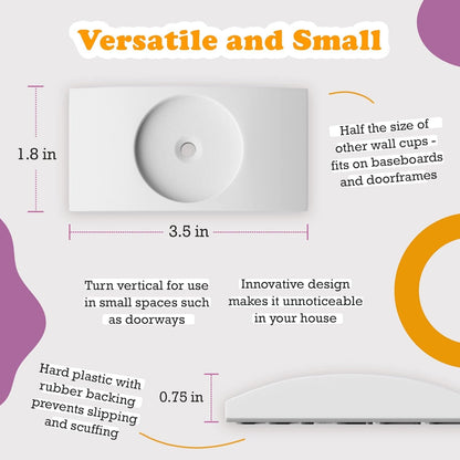 Wall Nanny - Baby Gate Wall Protector (Made in USA) Protects Walls and Doorways from Pet Gates - for Pressure Mounted Indoor Safety Baby Gates - White8