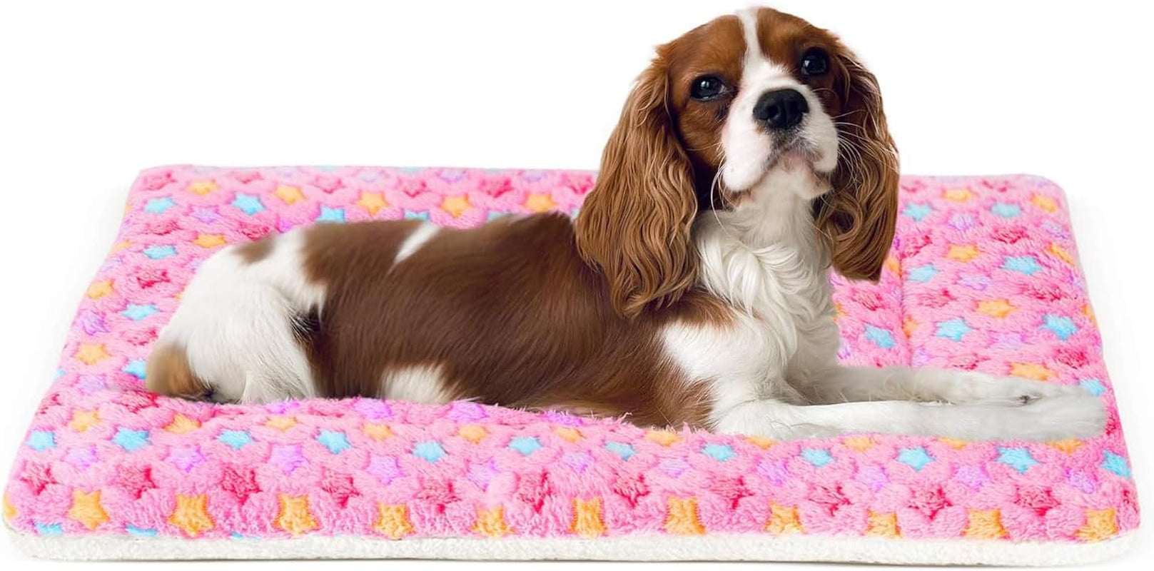 mora-pets-cat-bed-dog-crate-pad-ultra-soft-pet-bed-with-cute-star-print-washable-crate-mat-for-small-dogs-and-indoor-cats-reversible-fleece-dog-kennel-pad-cat-carrier-mat-14-x-17-5-inch-grey