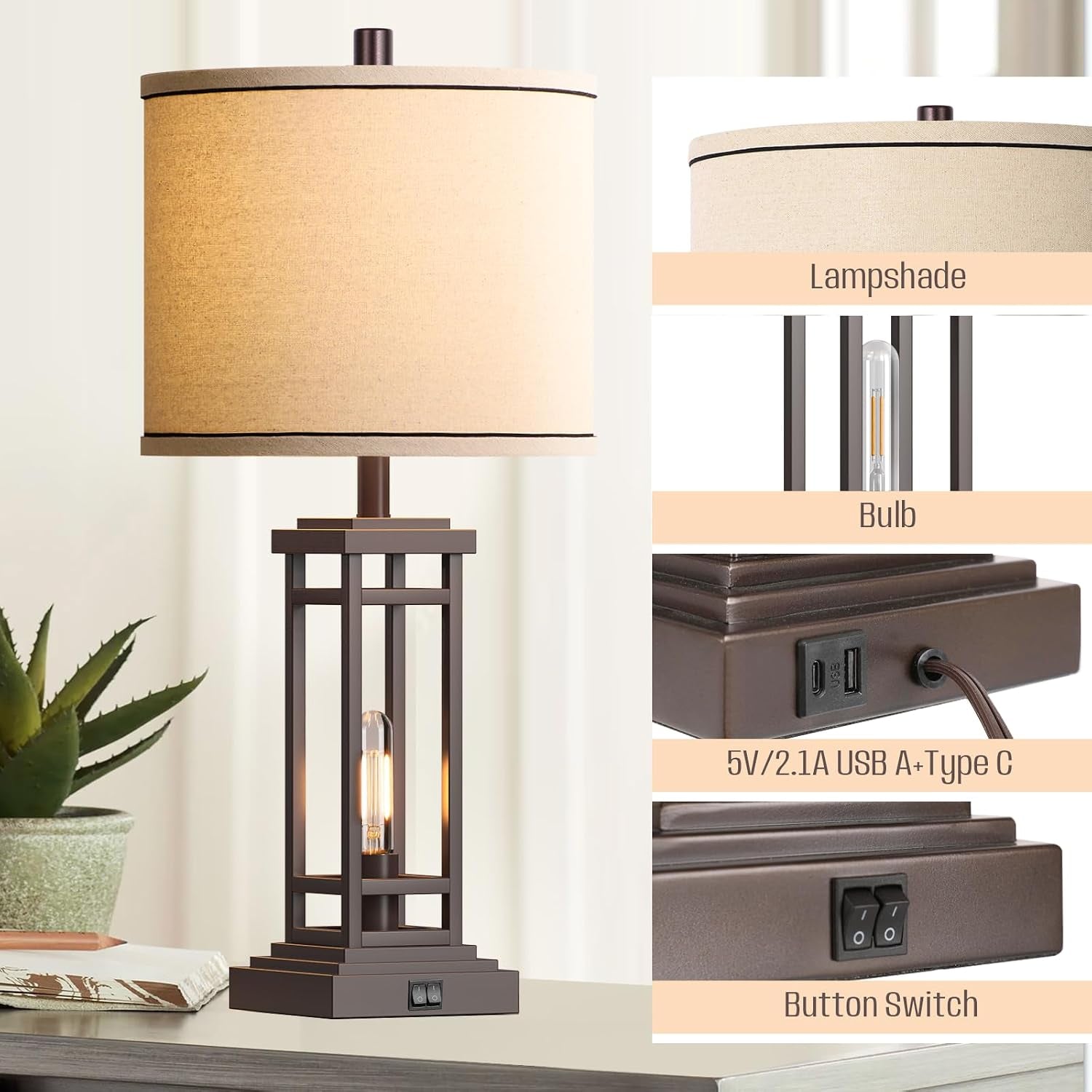 27-5-tall-farmhouse-table-lamps-with-usb-c-usb-a-charge-ports-rustic-living-room-lamps-set-of-2-black-industrial-end-table-lamp-for-bedroom-living-room-nightstand-oil-rubbed-bronze