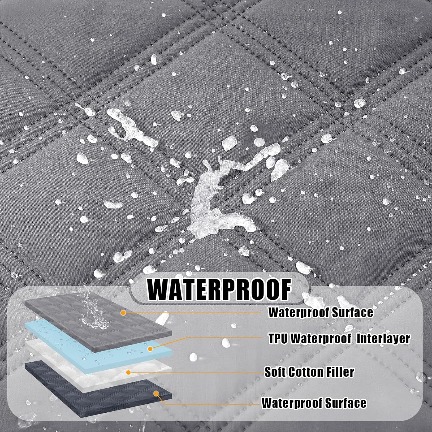 smiry-waterproof-dog-bed-cover-reversible-pet-blanket-for-sofa-couch-soft-washable-dog-blanket-leakproof-couch-cover-for-dogs-cats-furniture-protection-52x82-grey-dark-grey