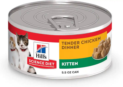 Hill'S Science Diet Kitten Formula Wet Cat Food Variety Pack | #1 Veterinarian Recommended, Liver & Chicken and Minced Salmon, 2.9 Oz. Cans, 12-Pack13