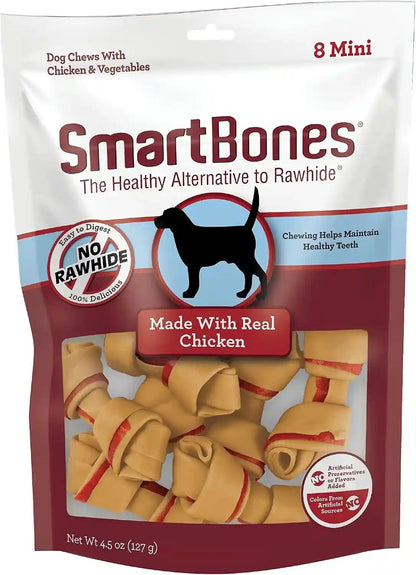 Smartbones Mini Bones with Real Peanut Butter 56 Count, Rawhide-Free Chews for Dogs28