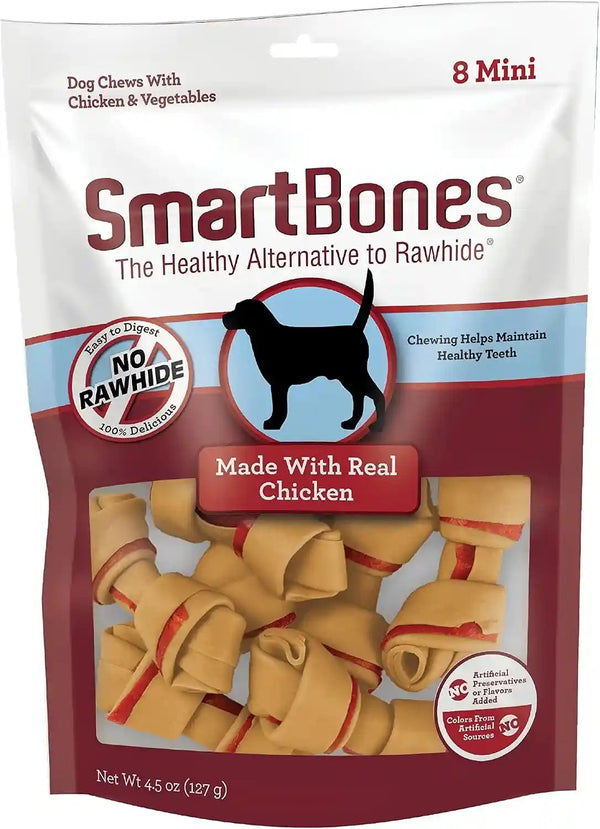 Smartbones Mini Bones with Real Peanut Butter 56 Count, Rawhide-Free Chews for Dogs28
