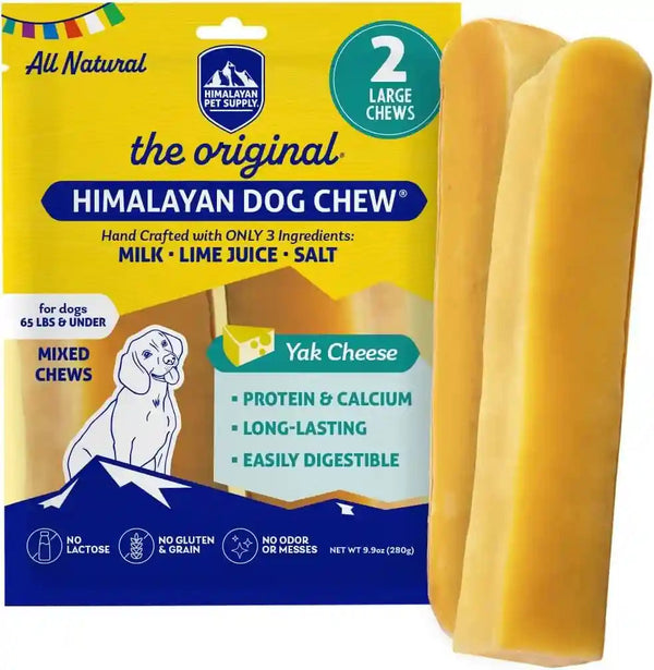 Himalayan Dog Chew, the Original Yak Cheese Dog Chews, 3 Large/Xl Yak Chews20