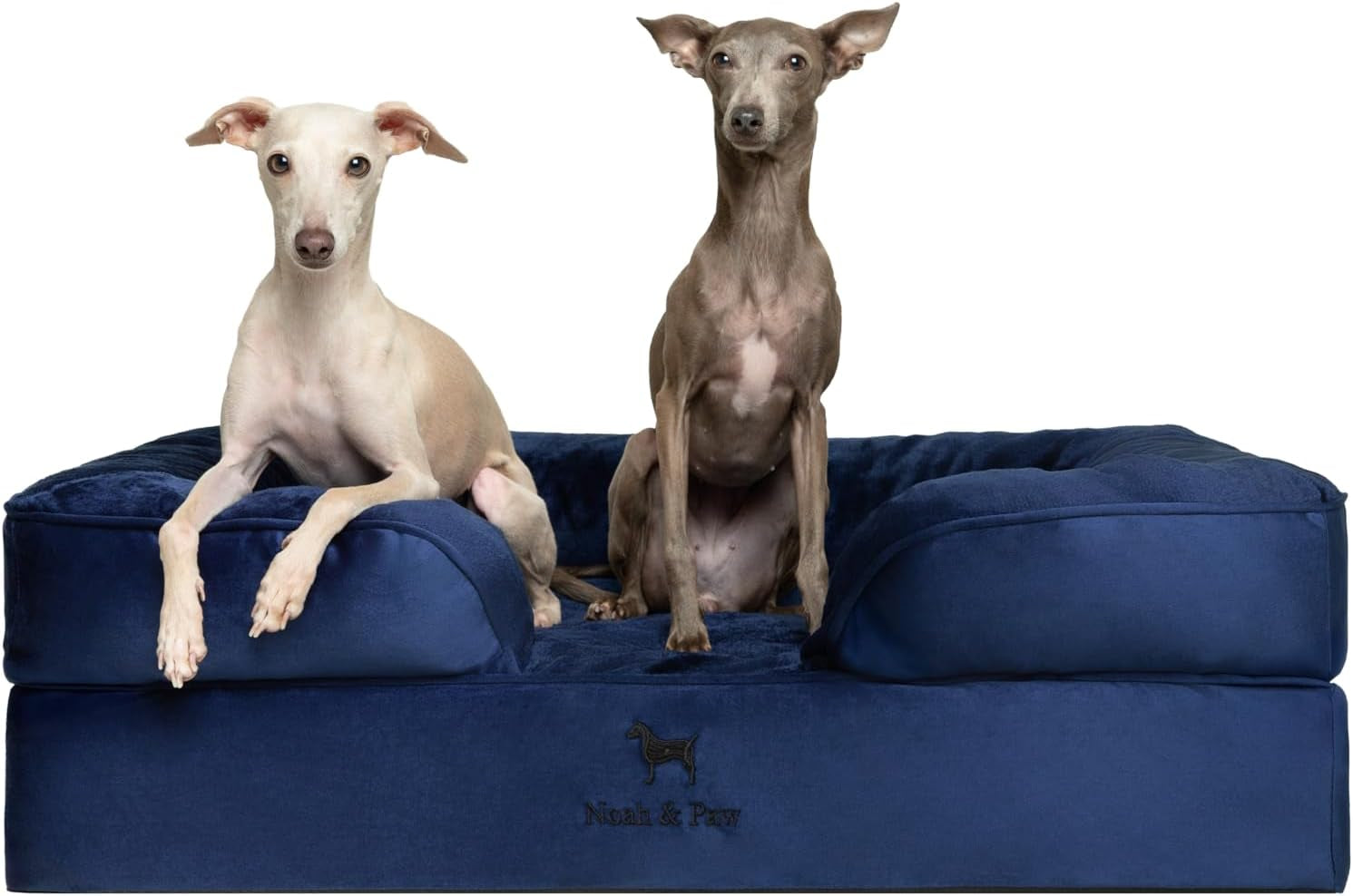 noah-paw-large-dog-bed-35x25x11-inch-orthopedic-dog-beds-eggshell-memory-foam-infused-with-cooling-gel-inner-cover-water-resistant-machine-washable-faux-leather