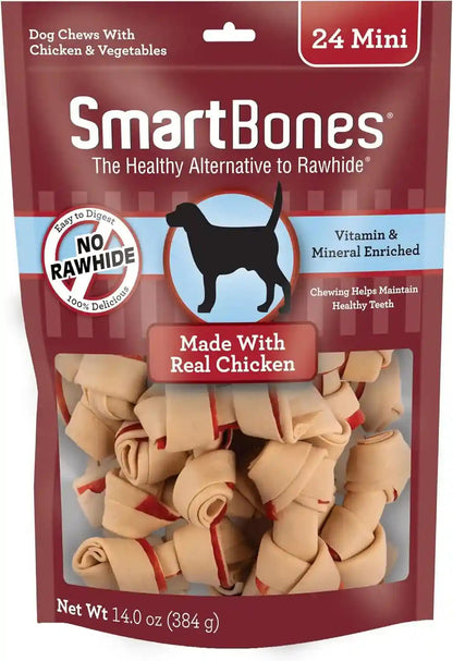 Smartbones Mini Bones with Real Peanut Butter 56 Count, Rawhide-Free Chews for Dogs12