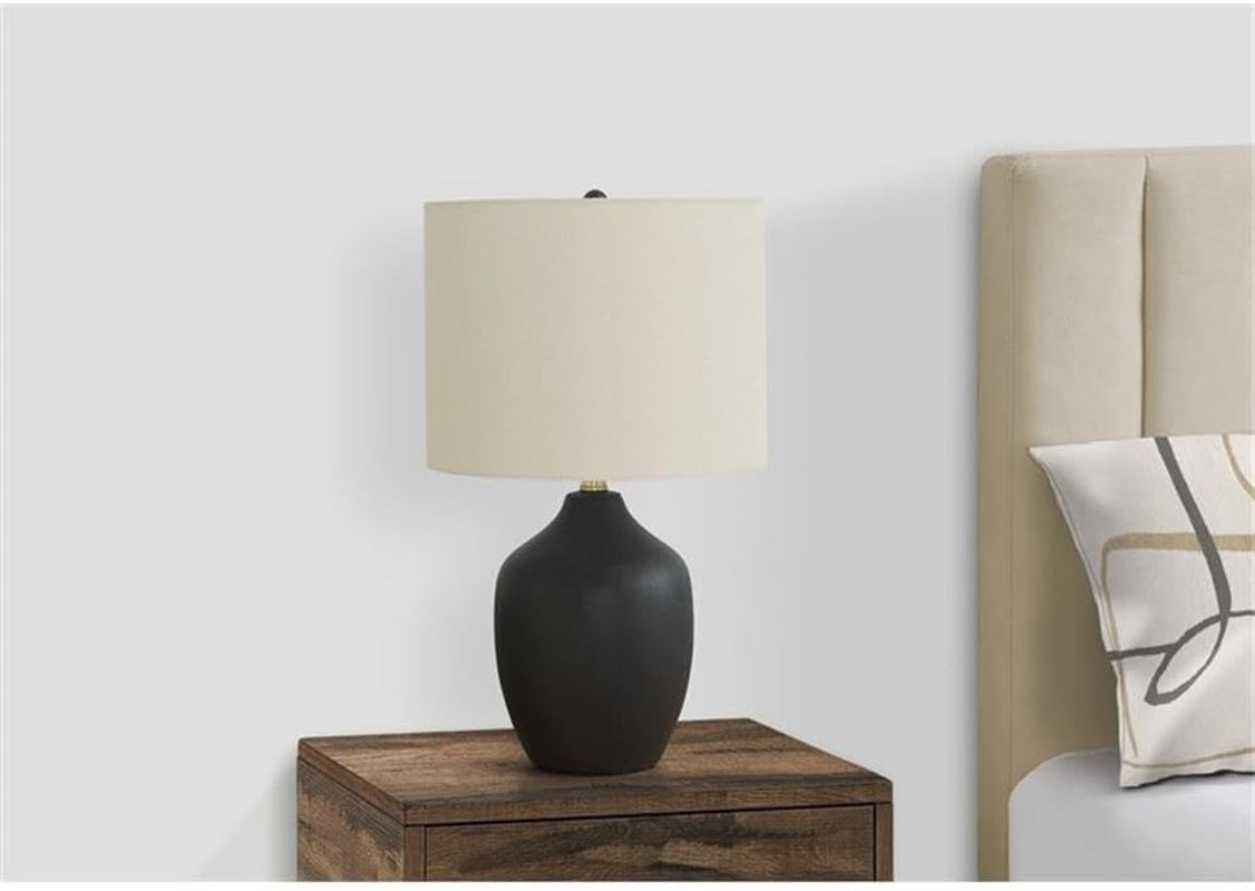 22-black-ceramic-table-lamp-ivory-linen-drum-shade-3-way-switch-7-5-base-and-13-shade-transitional-style-decorative-lighting-for-living-room-bedroom-or-office