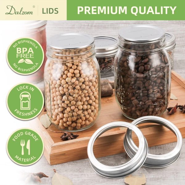 ® 72Pcs Canning Lids Regular Mouth, Premium Mason Jar Lids for Ball, Kerr Jars - Food Grade Material, 100% Fit & Airtight for Regular Mouth Mason Jars4