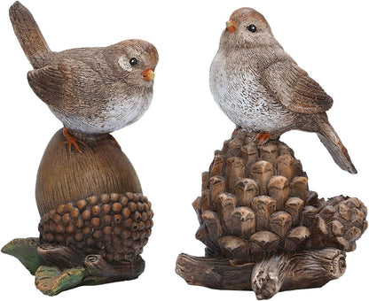 Bird Figurines for Home Decor Handcrafted Shelf & Table Birds Statue, Gift for Mom and Bird Lovers1