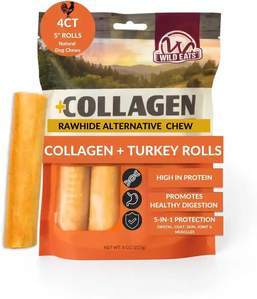 wild-eats-real-duck-collagen-bully-sticks-for-dogs-25-pack-rawhide-free-no-hide-chew-treat-made-without-grain-5-inch-size-high-protein-satisfies-natural-gnawing-urges-suits-all-breeds
