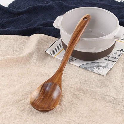 Wooden Spoons for Cooking Kitchen Utensil Set Non Toxic Acacia Wood Spatula | Wooden Utensils for Cooking Spatula Turner Slotted Serving Spoon Teak Cooking Utensils Kitchen Gadgets Bamboo Flat Spatulas9