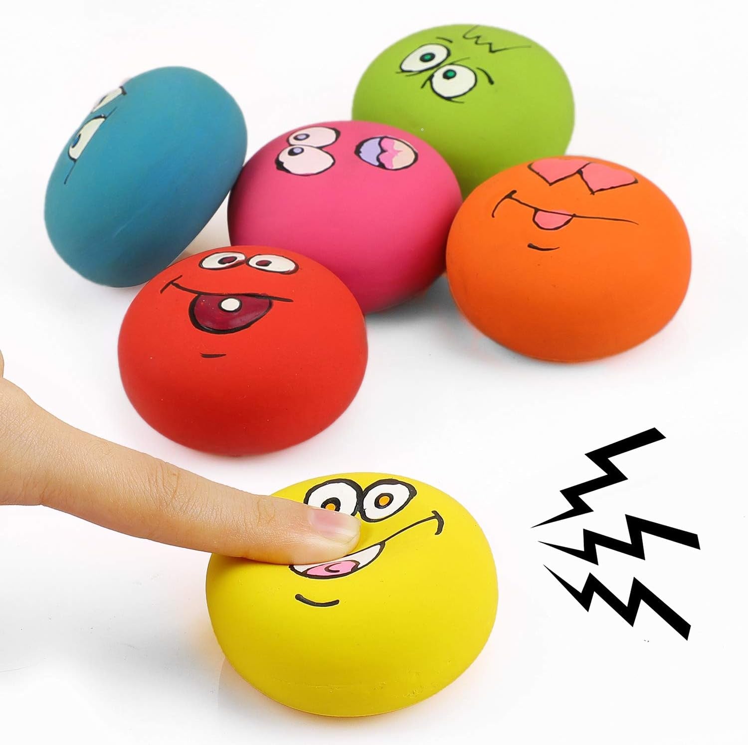 smile-face-dog-squeaky-toys-soft-latex-squeak-balls-for-puppy-small-pet-dogs-6-pcs-set