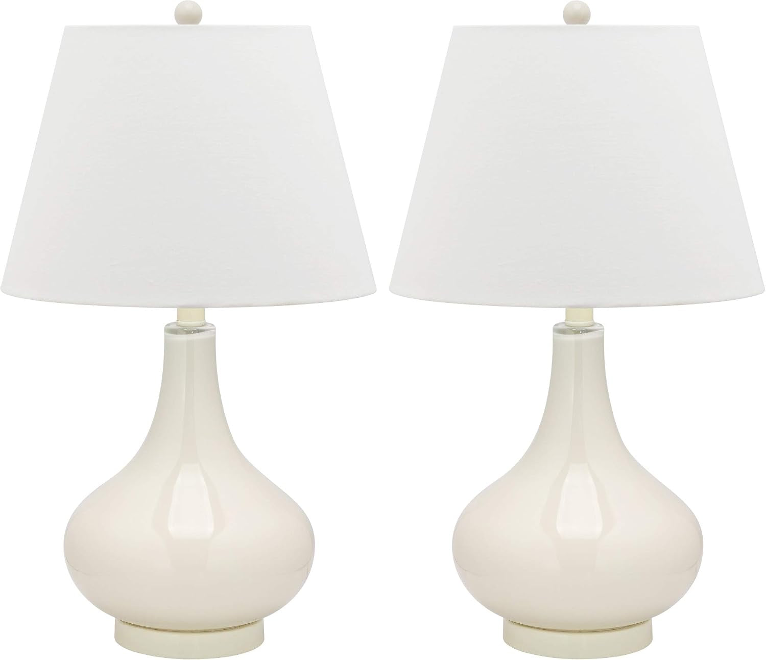safavieh-lighting-amy-24-white-glass-gourd-table-lamp-set-of-2-with-white-shades-modern-contemporary-bedroom-living-room-lighting-led-bulbs-included-lit4087a-set2
