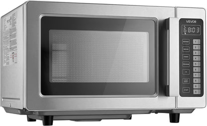 Commercial Microwave Oven, 0.9 Cu Ft, 1000W Digital Stainless Steel Countertop Microwave Oven with Touchscreen, 10 Cooking Presets, 5 Power Levels, Multi-Lock Door & Easy Clean for Restaurants | Digital Microwave with Touchscreen,0.9 Cu Ft,10 Cooking Presets,5 Power Levels and Multi-Lock Door for Restaurant and Kitchen9