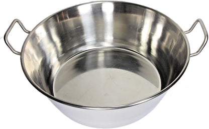 Cazo Para Carnitas 16" Stainless Steel Heavy Duty Acero Inoxidable Wok Comal Fry Mexican Style3