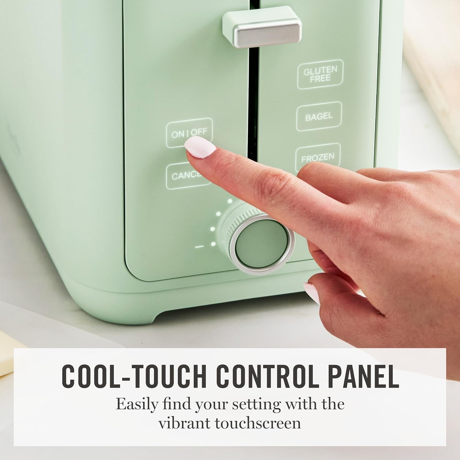 2-slice-toaster-3-presets-10-shade-settings-honeydew-gluten-free-bagels-extra-wide-self-centering-slots-waffles-artisan-bread-shade-memory-cord-wrap-removable-crumb-tray