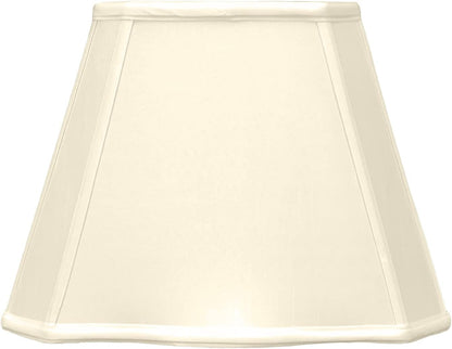 Fancy Bottom Rectangle Basic Lamp Shade, BS-747-18BG, Beige, (7 X 10) X (12.25 X 18) X 13.252