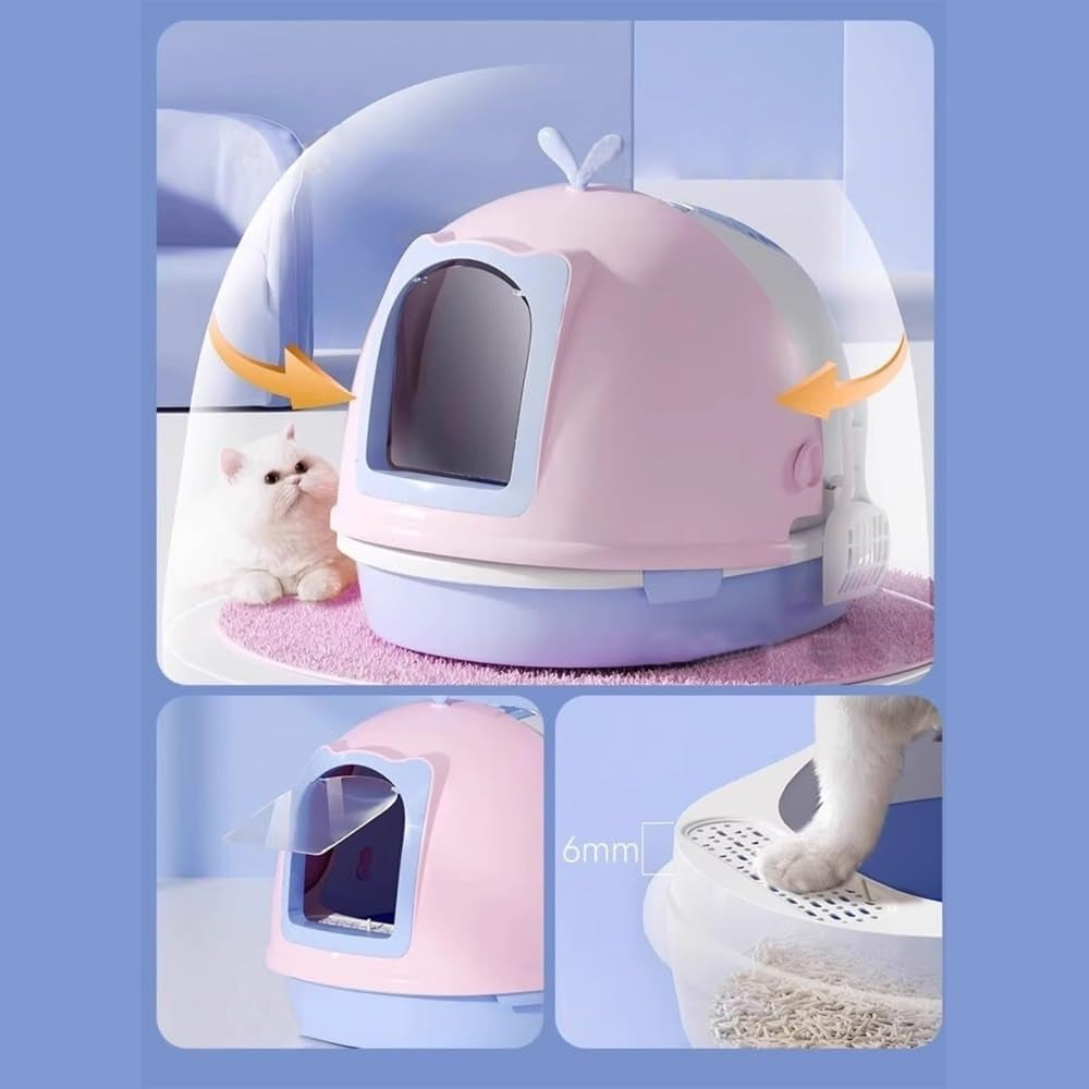 pet-supplies-covered-cat-litter-box-with-scoop-top-entry-anti-splash-design-forgray