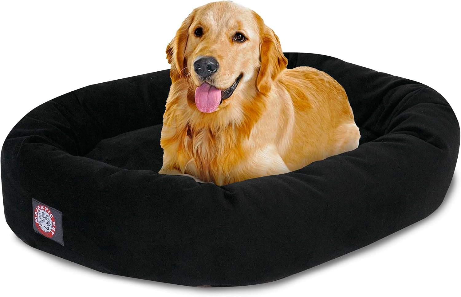 majestic-pet-32-inch-suede-calming-dog-bed-washable-cozy-soft-round-dog-bed-with-spine-support-for-dogs-to-rest-their-head-fluffy-donut-dog-bed-32x23x7-inch-round-pet-bed-medium-sage