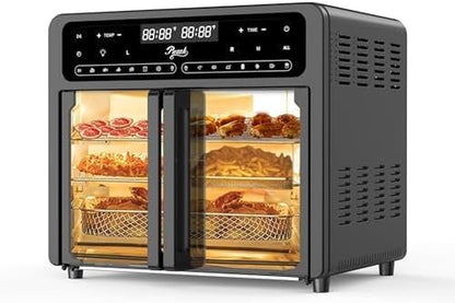 30Qtoversized French Door Air Fryer Toaster Oven Combination, Featuring 20 Cooking Functions and Digital Control, Compatible with 13" Pizza, Turkey (Black-25)1