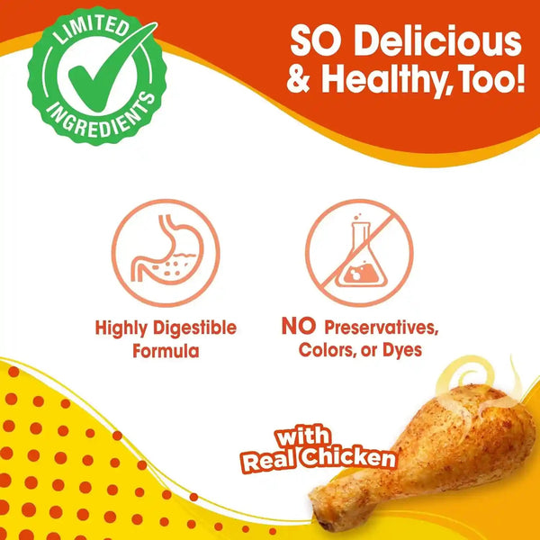 Nylabone Nubz Natural Dog Treats Made with Real Chicken, Large, 40 Count | Long Lasting Dog Chews, Made in the USA, Limited Ingredients, Highly Digestible, Dog Dental Treats for Large Dogs 30+ Lbs6