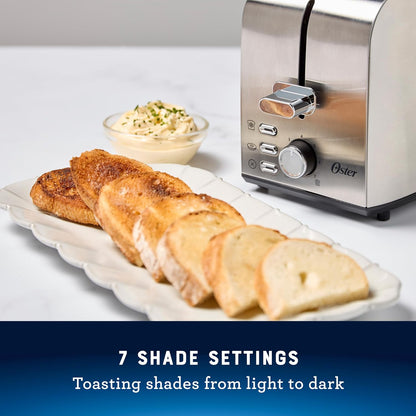 Oster 2-Slice Toaster with Extra Wide Slots, Bagel Toaster, Stainless Steel5