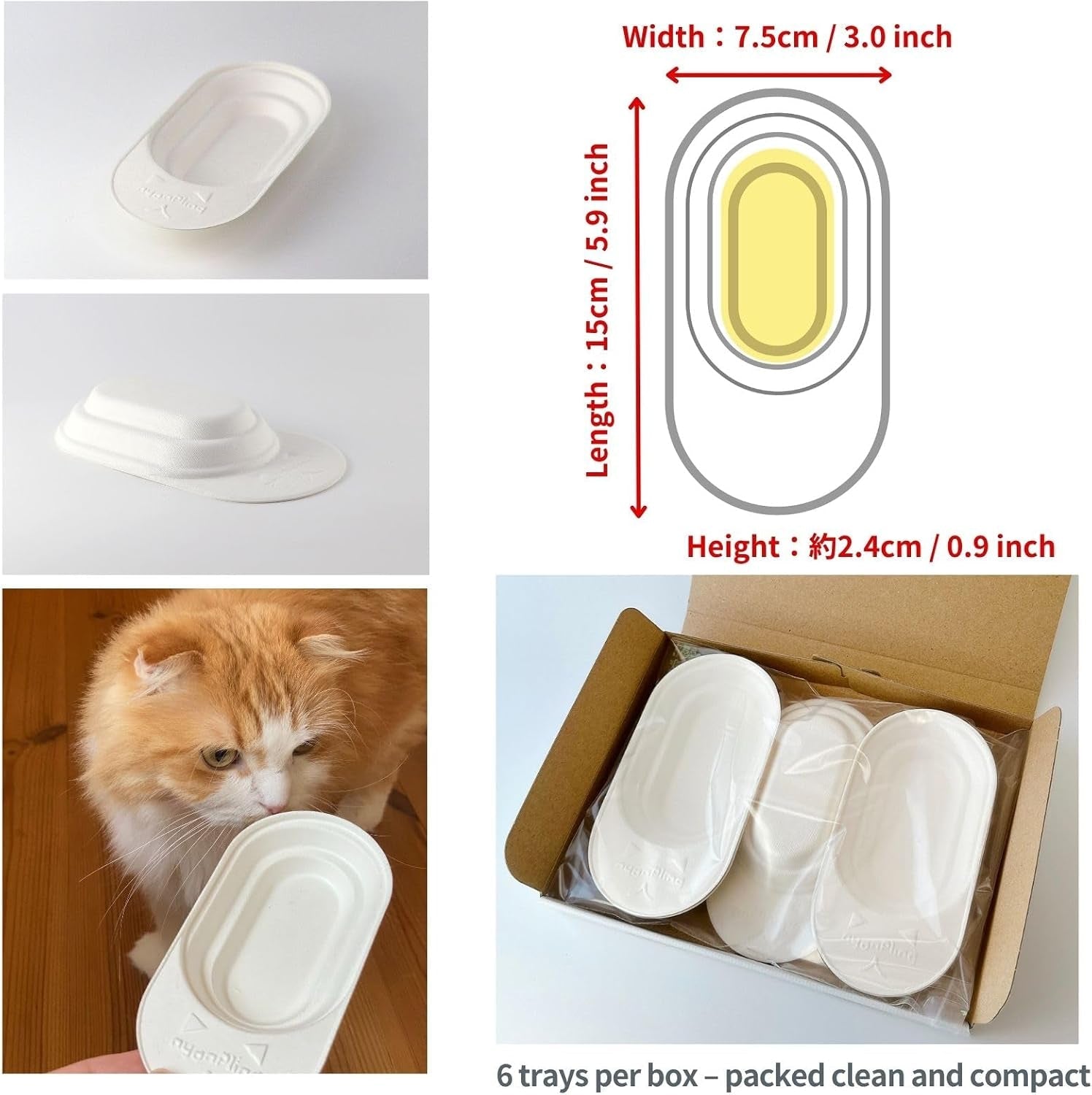 cat-urine-collection-kit-6-pack-clean-catch-urine-sample-tray-for-cats-small-dogs-disposable-pet-urine-collector-tray-no-special-litter-needed-made-in-japan