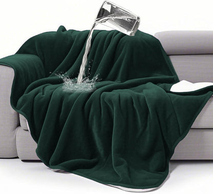 Gogobunny Waterproof Bed Blanket, Reversible Sherpa Fleece Throw Blanket for Dog Puppy Cat, Furniture Cover Protects Bed Couch Sofa from Liquid Pee and Pet Fur (Dark Purple, 50X60 Inches)34