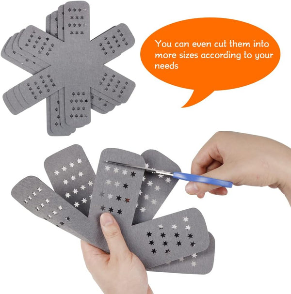 Pan and Pot Protectors, Larger & Thicker Pan Protectors with Stars, Set of 6 and 3 Different Sizes, Pot Protectors for Stacking and Protecting Your Cookware | 6-Piece Cookware Dividers with Stars Protect Pans, Pots, Bowls and Dishes from Scratches and Chipping When Stacked or Stored7