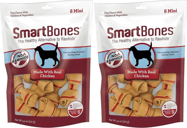 Smartbones Mini Bones with Real Peanut Butter 56 Count, Rawhide-Free Chews for Dogs13
