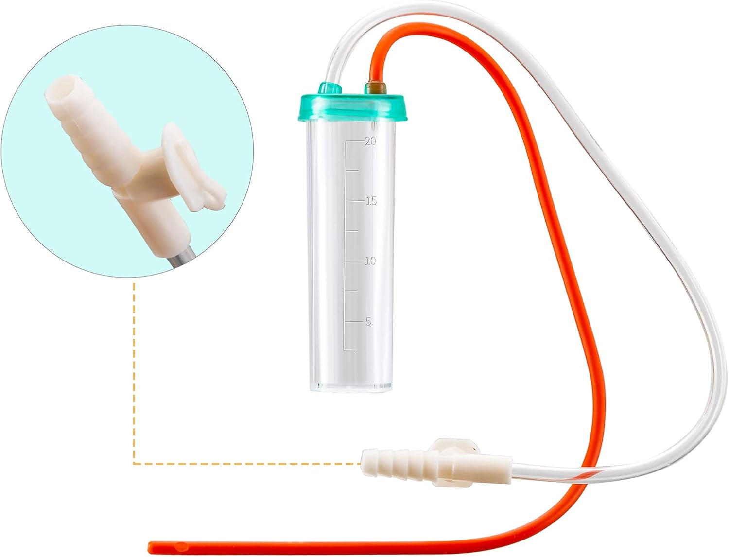 reddoudou-newborn-puppy-kitten-small-animal-sterile-mucus-extractor-suction-catheter-animal-kid-puppy-kitten-tube-feeding-kit-8-fr-red-feeding-tubes-with-20ml-syringes-and-bulb-aspirator