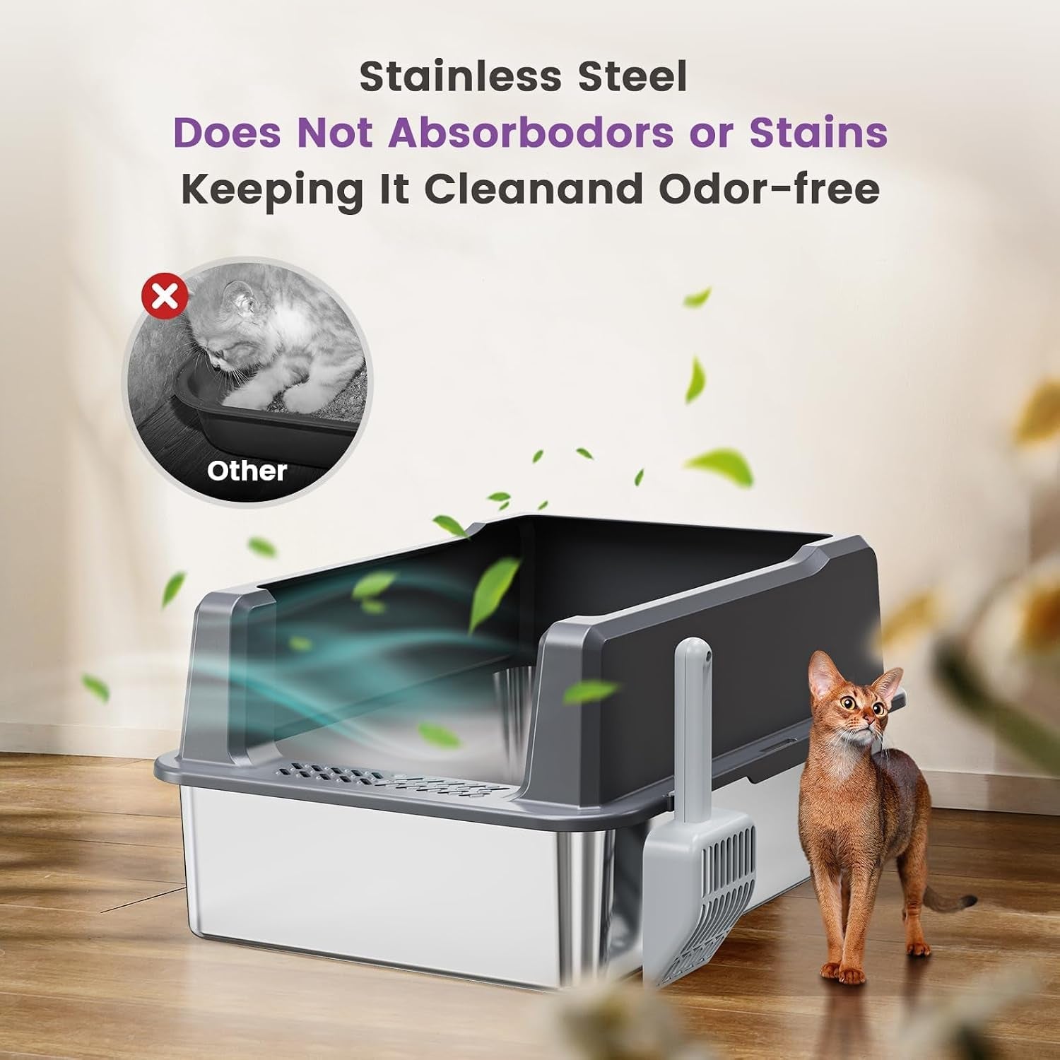 extra-large-xxl-stainless-steel-cat-litter-box-with-lid-26-l-x-18-w-x-12-h-metal-litter-box-with-hight-sides-for-big-cats-multiple-cats-never-absorbs-odors-anti-urine-leakage-easy-cleaning