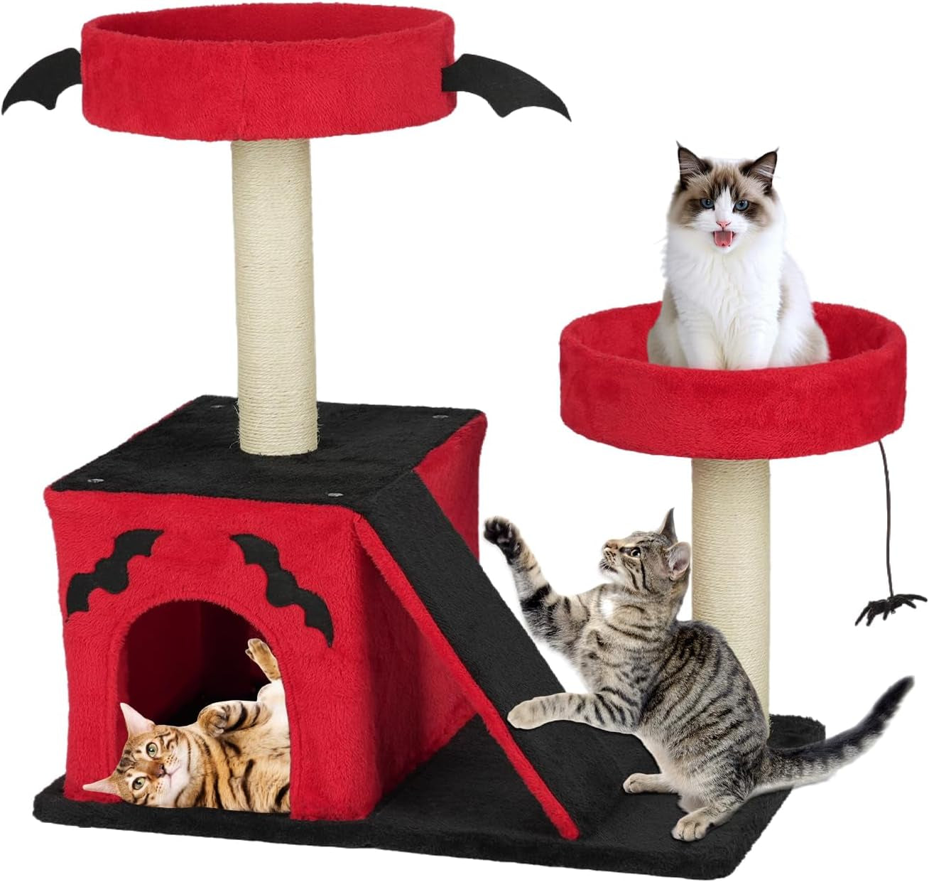 vingli-27-6in-gothic-cat-tree-with-spacious-cat-condo-2-padded-perches-red-black-cat-tower-with-scratching-ladder-sisal-posts-spider-toy-for-large-cats