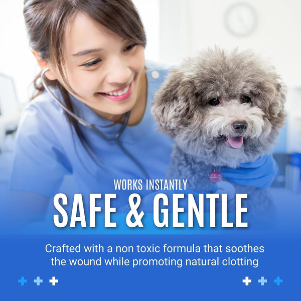 G.B.S Styptic Powder for Dogs, Cats, and Birds (1 Oz) - Fast-Acting Blood Stop Powder for Pets & Animals - Quick Stop Bleeding Powder for Nail Clipping, Cuts & Grooming8