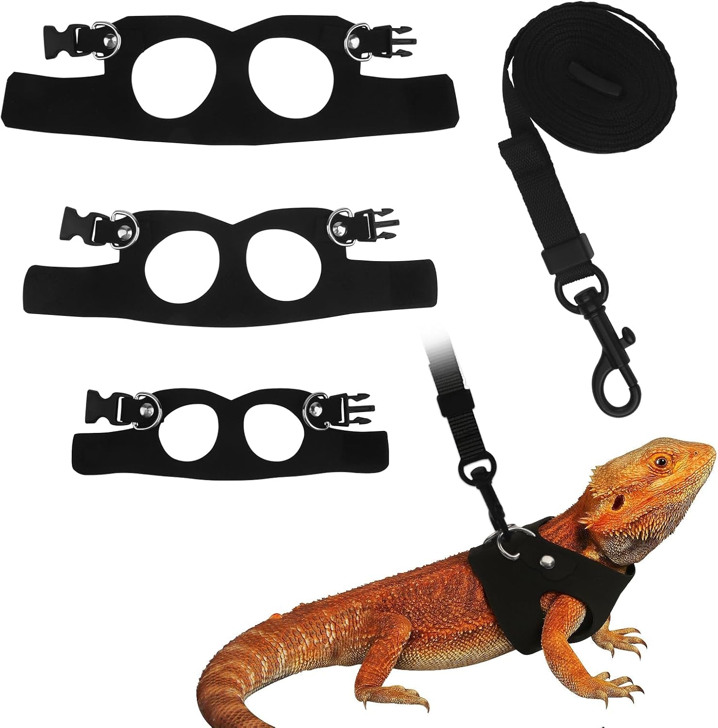3size-black-bearded-dragon-leash-and-harness-set-with-lizard-traction-rope-for-reptile-lizard-leash-squirrel-harness-small-rabbit-traction-rope-s-m-l