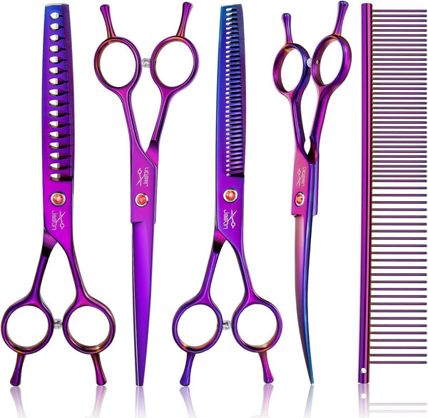 JASON Grooming Scissors for Dogs - Sharp Thinning Dog Shear with Muffler Pad, Stainless Steel Dog Grooming Shears Professional Texture Scissors for Pets Christmas Gift6