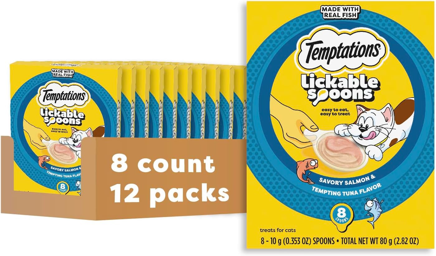 temptations-lickable-spoons-wet-cat-treats-variety-pack-24-count-two-irresistible-flavors-per-spoon-mess-free-creamy-puree-hand-feed-for-bonding-use-as-treat-or-food-topper-adult-cats