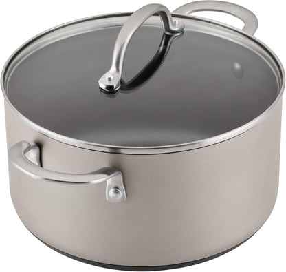 Achieve Hard Anodized Nonstick Cookware Pots and Pans Set, 9 Piece - Silver10