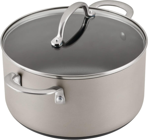Achieve Hard Anodized Nonstick Cookware Pots and Pans Set, 9 Piece - Silver10