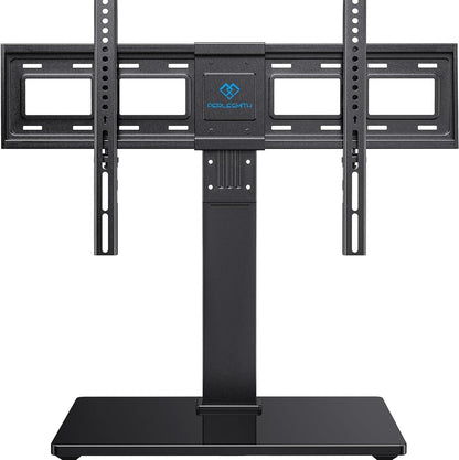 Universal TV Stand Legs for 37-78 Inch Tvs to 99Lbs with Mount | -/+30° Swivel, 9 Height Adjustable, Tempered Glass Base, Max VESA 600X400Mm, Livingroom & Bedroom, PSTVS131