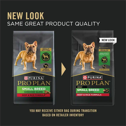 Purina Pro Plan Small Breed Dry Dog Food, Shredded Blend Beef and Rice Formula with Guaranteed Live Probiotics - 6 Lb. Bag2