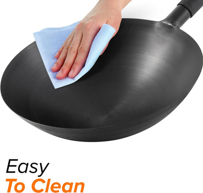 Mosaic Induction Wok, Precise Temp Controls from 100°F-575°F in 5°F | Wok Hei, Infuse Complex Charred Aroma & Flavor, 3 Watts 600, 900 & 1500, Authentic 14-Inch Carbon Steel Wok Included, Black6