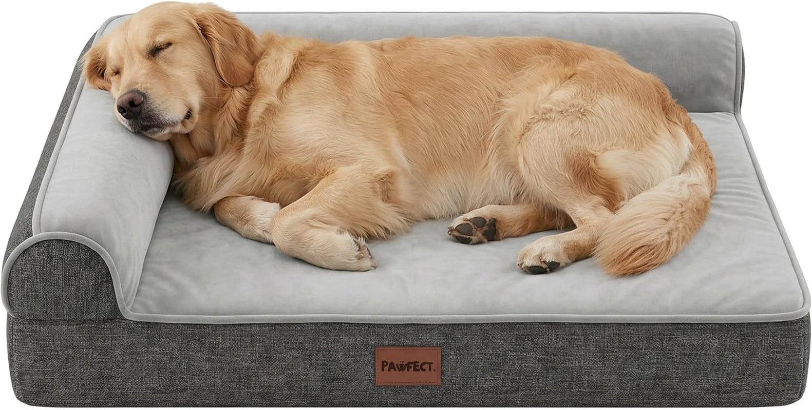 pawfect-orthopedic-dog-bed-for-small-medium-large-dogs-memory-foam-pet-bed-with-3-waterproof-covers-washable-removable-velvet-cover-supportive-bolsters-non-slip-base-medium-32-5x24-5x7-5