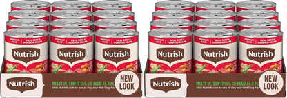 Nutrish Beef Paté Wet Dog Food, 13 Oz. Can, (Pack of 12) (Rachael Ray)12