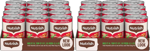 Nutrish Beef Paté Wet Dog Food, 13 Oz. Can, (Pack of 12) (Rachael Ray)12