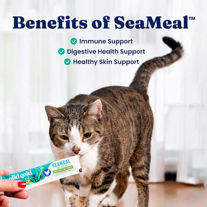 Solid Gold Lickable Cat Treats - Limited Ingredient Chicken Seameal™ Squeezable Healthy Cat Treats for Indoor Cats - Snack & Topper Squeeze Ups for Cats W/Seaweed for Gut & Immune Support - 3Oz/30Ct5