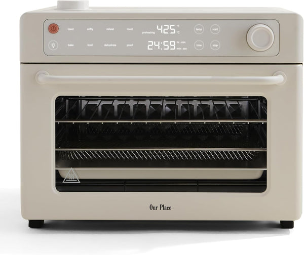 Our Place Wonder Oven Pro, 8-In-1 Digital Air Fryer Oven, 3-Rack, 32 Qt | Non-Toxic Air Fryer Toaster Oven Combo; Basket, Rack, Pan, Tray; Air Fry, Toast, Roast, Bake, Reheat, Broil, Proof, Dehydrate1